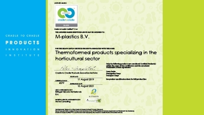 M-plastics renews its Cradle to Cradle certification! - M-plastics