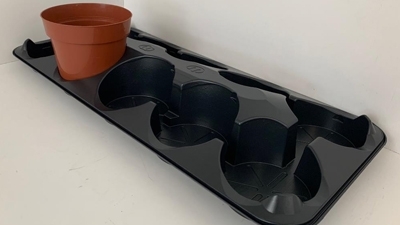 Nieuwe presentatie tray voor 12 centimeter pot - M-plastics